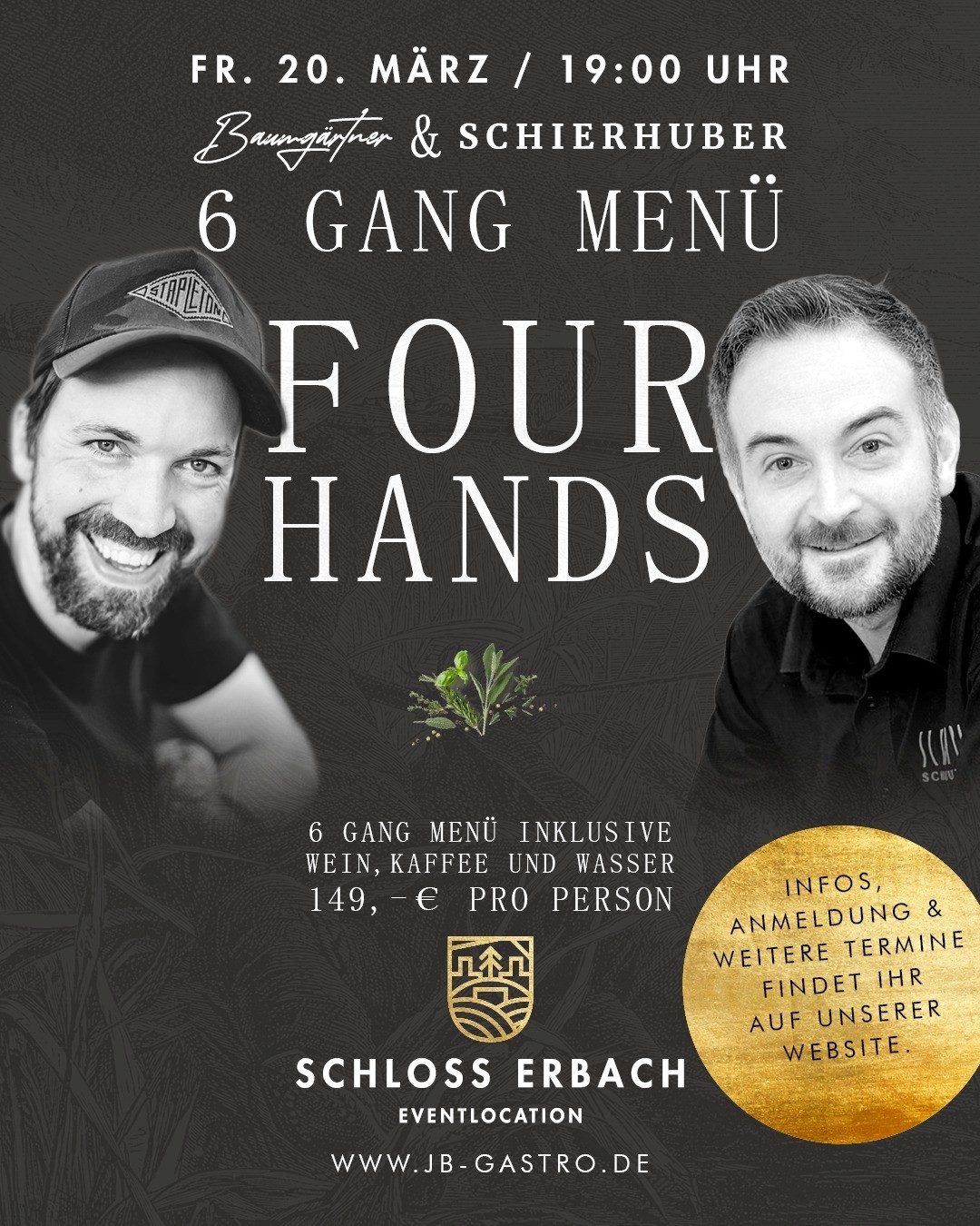 Four Hands — 6-Gang-Menü am 20.03.2026 — Landgasthof Krone